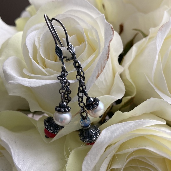 Sterling dangle earrings - Picture 3 of 5